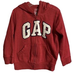 GAP Size 5 Red Zip Front Athletic Hoodie Jacket Barely Worn!